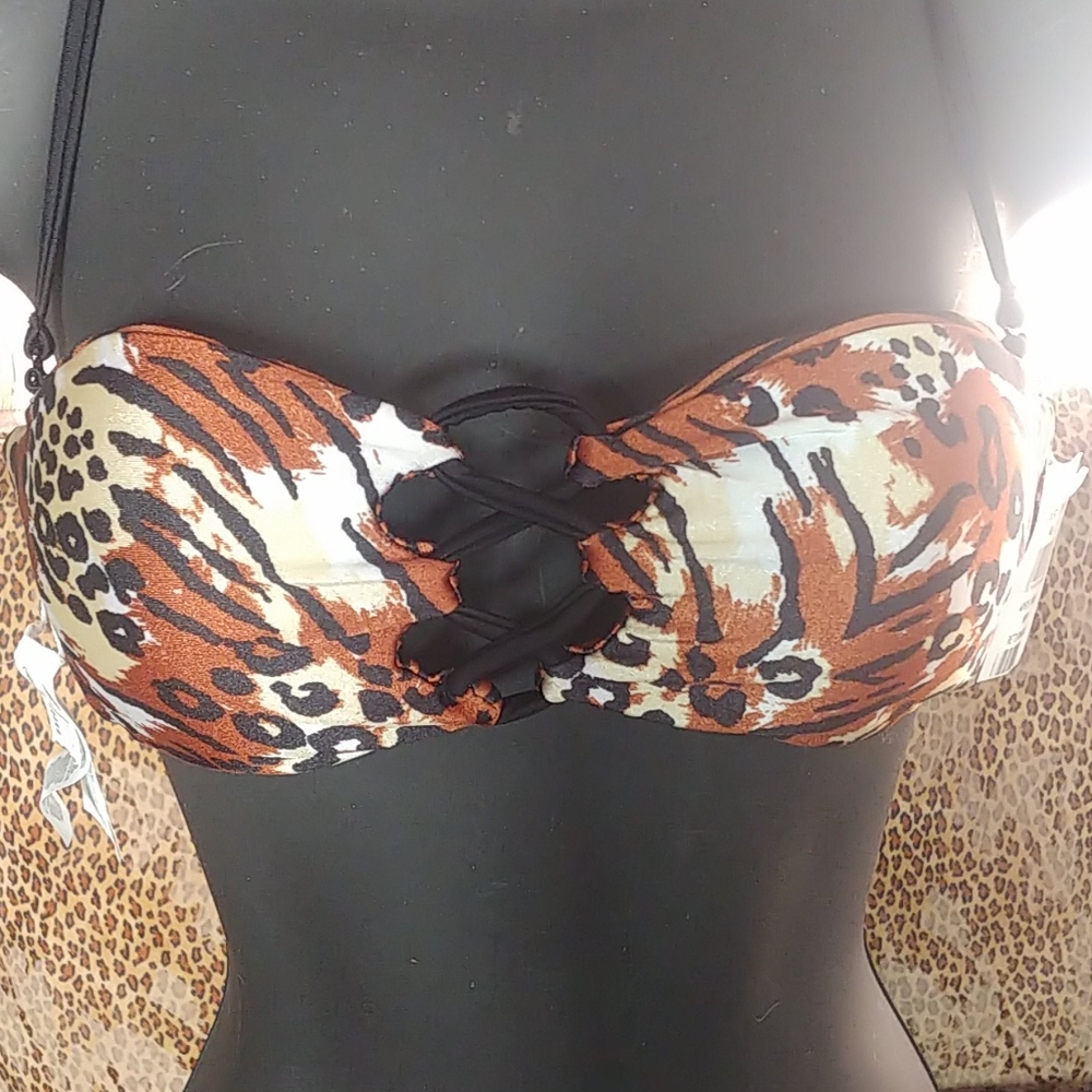 Volcom Animal Print bikini top